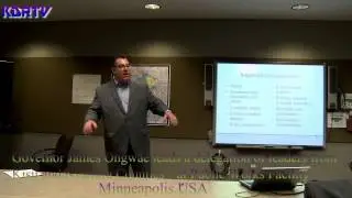 KDRTV..Gov.Ongwae at the Hennepin Public Works Facility Minneapolis Minnesota