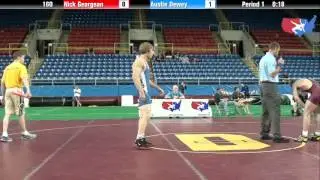 Fargo 2012 160 Round 6: Nick Georgean (Illinois) vs. Austin Dewey (Idaho)