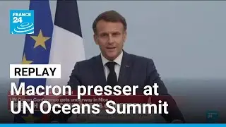 REPLAY : Emmanuel Macron press conference at UN Oceans Summit &bull; FRANCE 24 English