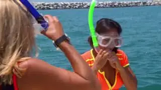 sexy  bikini women   gets caught in net and nearly drowns but saved by lifeguard HD baywatch S9 E07