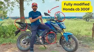 Honda CB 300F fully modified for touring | honda cb300f crash guard | wind shild