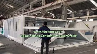 Popular China Magic Folding Container House , Container Office Sale to Middle East