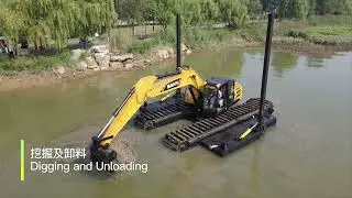 How Does The Amphibious Excavator or Amphibious Digger Works?