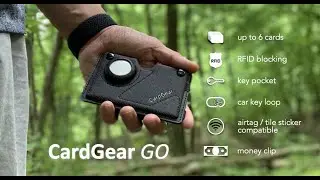 CARDGEAR GO Wallet - Designed for minimalists, it works Airtag and Tile Sticker
