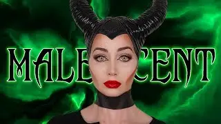 Me TRANSFORMEI na MALÉVOLA! ✩ Maleficent makeup