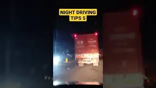 Night Driving Tips 5 | How to drive car at night |  #shorts #driving #education