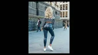 Plus size model in leather leggings || Stylish Leather leggings Outfits