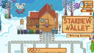 Relaxing Stardew Valley Gameplay |❄️Winter Day 5-8  (No Commentary) for Sleep, Study, Focus.. etc!