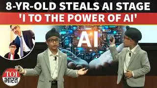 'I Stand For AI': 8-Yr-Old Ranvir Sachdeva Stuns India AI Impact Summit With Powerful Vision Speech