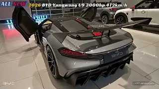 The Fastest EV China Has Ever Built: 2026 BYD Yangwang U9 3000hp 472km/h - Insane Top Speed Revealed