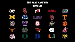The REAL College Football Rankings... (WEEK #3) (2023)