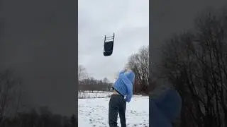 How Far Can I Throw A Foldable Chair? #challenge #throw #foldablechair #foldingchair #whatsnext