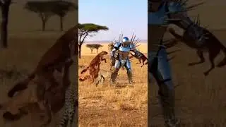 Spiked Armor vs. a Pack of Predators &mdash; A Life-or-Death Moment in the Savanna