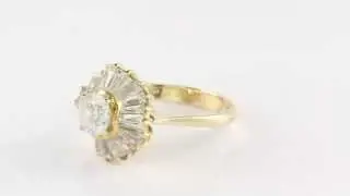 Gouden Ring Met Zirkonia 14 Krt