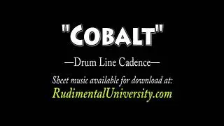 Cobalt - Drum Line Cadence