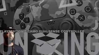 SONY DUALSENSE PS5 WIRELESS CONTROLLER GREY CAMO UNBOXING
