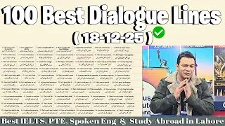 100 Best Dialogue Lines | Best Speaking English Course in Lahore | Genius Institute Lahore