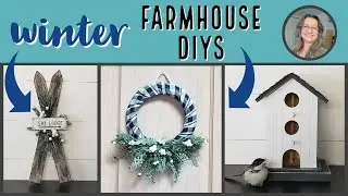 NEW! Winter Farmhouse DIYS~Gorgeous Winter Decor~Dollar Store Winter DIYS~the Schwowin's nest