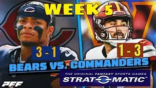 Strat-O-Matic PC Football: 2023 Bears Replay; Chicago (3-1) at Washington (1-3) WEEK 5