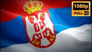 Serbia waving flag. National 3d Belgrade flag waving. Sign of Serbian&lrm;. Serbia flag Full H