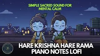 Hare Krishna Hare Rama Piano Notes Lofi | Simple Sacred Sound For Mental Calm