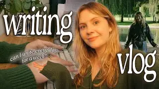 trying a *realistic* morning writing routine with a 9-5 ✒️ a cozy & productive writing vlog