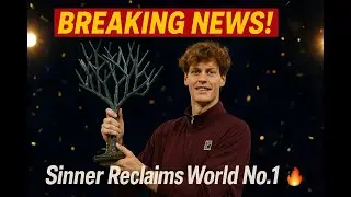 Breaking News: Jannik Sinner Reclaims World Number 1 After Paris Masters Triumph