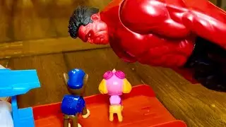 Hulk Saves the Paw Patrol from Red Hulk!