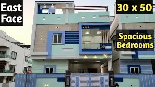 1.60 Cr| 167 SqY 2800sft East Face| New Luxury Duplex House for sale in Hyderabad| 3 BHK Villa 30x50