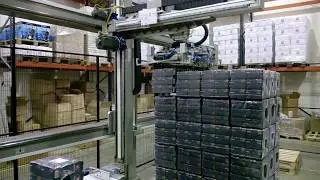 pallettizzatore pacchi termoformati e scatole caff&egrave;