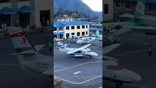Ready to take-off from Lukla Airport#luklaairport#india#australia #pakistan #russia#aviation #nepal