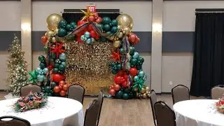 Popping Balloons/ Company Christmas party balloon Installation