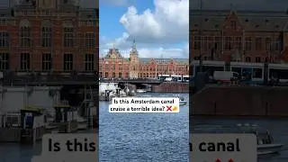 Is this the CRAZIEST canal cruise in Amsterdam? #amsterdamtravel #canalcruise