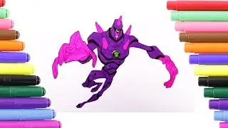 Ben 10 Aliens Chromastone Coloring Page for Kids, Coloring Book