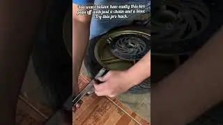 Secret Pro Trick To Change Motorcycle Tires Fast