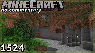 Late-Game Minecraft 1524 :: Exploring Nearby Forest Cliff Caves