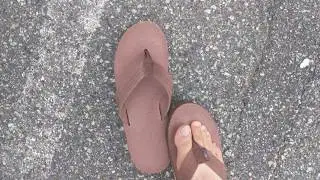 My NEW Rainbow Hemp #vegan flip flops :)