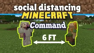 Social Distancing Minecraft Command tutorial (no mods)