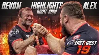 East vs West 19 HIGHLIGHTS | Alex Kurdecha vs Devon Larratt RIGHT-HANDED