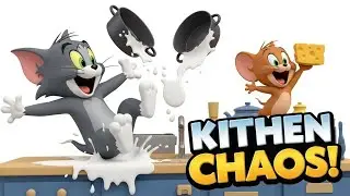 Kitchen Chaos: Tom vs Jerry | Funny Cat and Mouse Fight Poem for Kids🐱🐒🙈