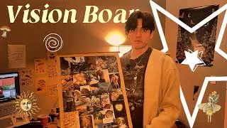 how I made a whimsical vision board to manifest my dreams.