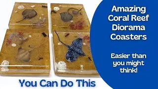 Amazing Coral Reef Epoxy Resin Diorama Coasters