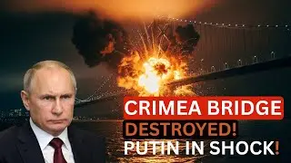 New Ukrainian drone strike destroys a major section of the Crimea Bridge!