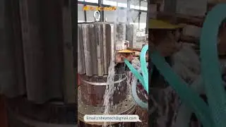 Induction Scanning Hardening Gear Teeth - Induction Gear Hardening  #induction #hardening #gearteeth