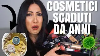 APRO UNA SCATOLA DI COSMETICI SCADUTI DA ANNI 😱🦠QUELLO CHE TROVO FA PENSARE ..