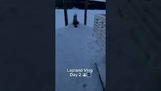 Lapland Day 2 ☃️ ticking off a huge bucket list moment #finnishlapland #lapland #minivlog #shorts
