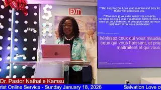 Salvation Love of Christ Online Service. Sunday January 18, 2026