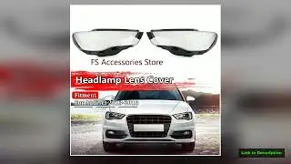 Pair Front Headlamp Cover Headlight Shell Transparent Lampshade Lens For Audi A3 2013 2014 2015