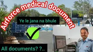 #airforce🔴🥼 medical me kya documents leke jana he all about||Airforce face 2 medical document 💯
