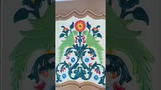 parrot painting #Door design#youtubeshorts